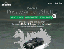 Tablet Screenshot of airportshuttleiceland.com